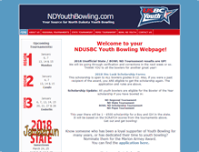 Tablet Screenshot of ndyouthbowling.com